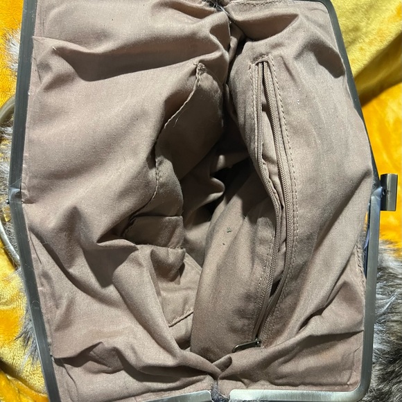 FAUX FUR LARGE TOTE BAG - Picture 4 of 6